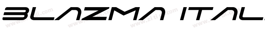 Blazma Italic字体转换